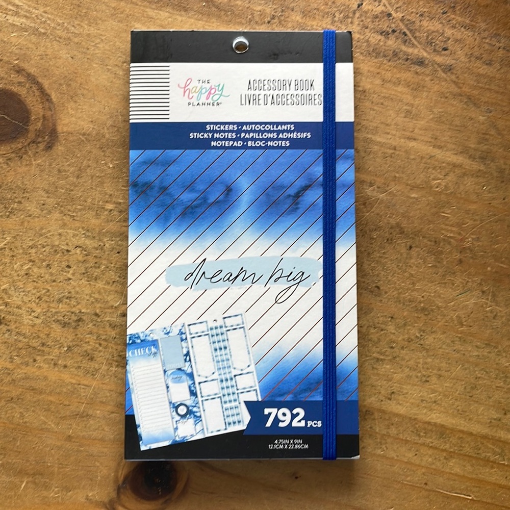 Happy planner indigo accessory sticker book